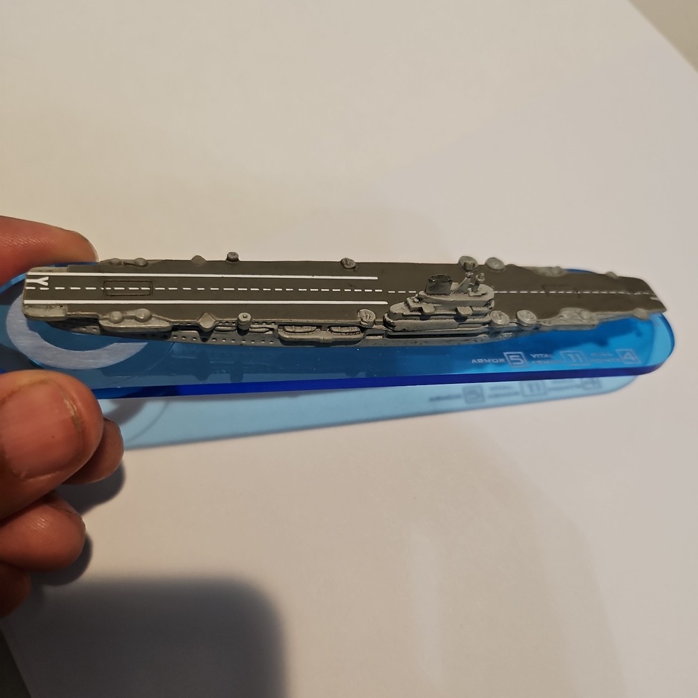 Axis and Allies - War At Sea HMS Illustrious - 12/60 With Base